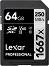 SDXC   1667x 64 GB Lexar Professional - Class 10, U3, V60   Silver - 