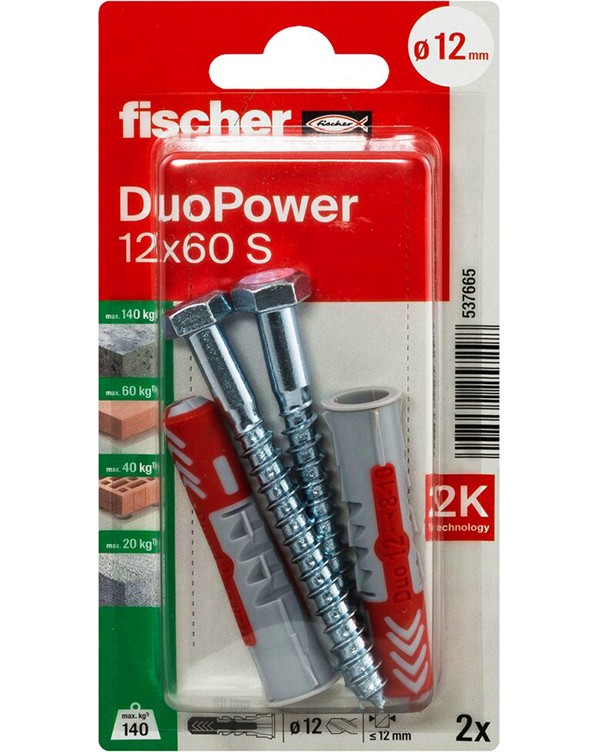     SW Fischer DuoPower S K NV - 2    ∅ 12 - 14 mm   60 - 70 mm - 