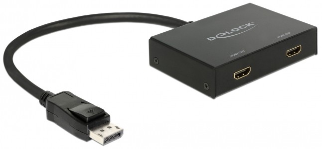  DisplayPort male  2 x HDMI female DeLock - 30 cm - 