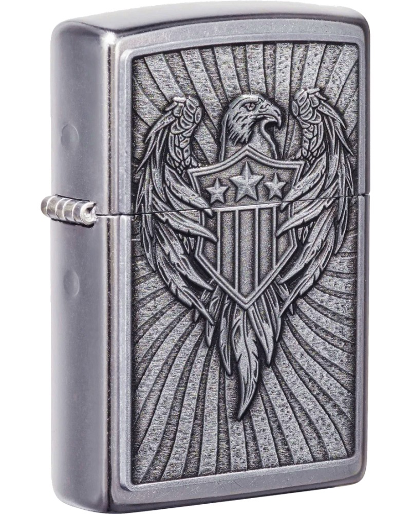   Zippo Eagle Shield Emblem Design - 