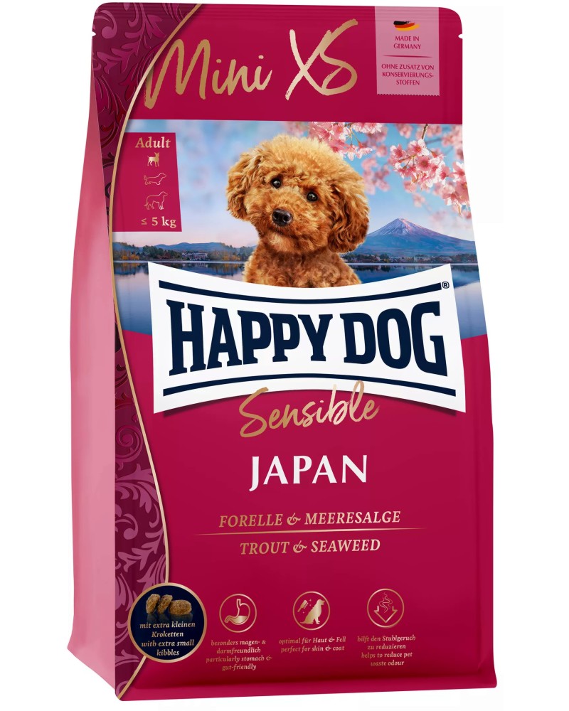        Happy Dog Mini XS Japan Adult - 0.3  1.3 kg,     ,    Sensible,   ,  5 kg - 
