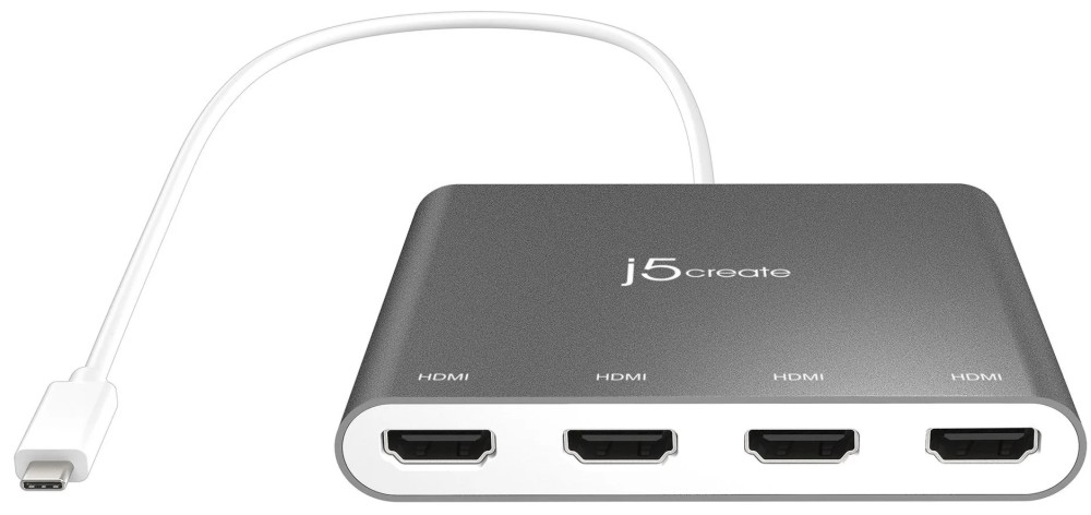  USB-C male  4 x HDMI female j5create - 