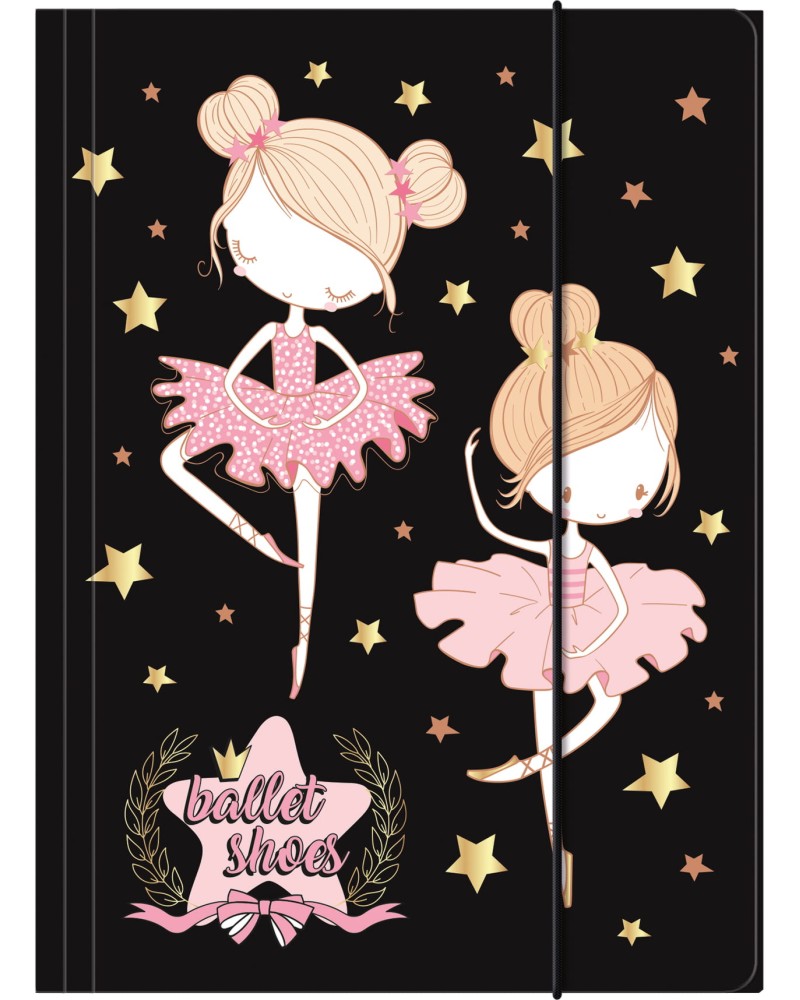 Папка с ластик Derform Ballerina Папка с ластик Derform Ballerina - За формат A4, от серията Ballet -