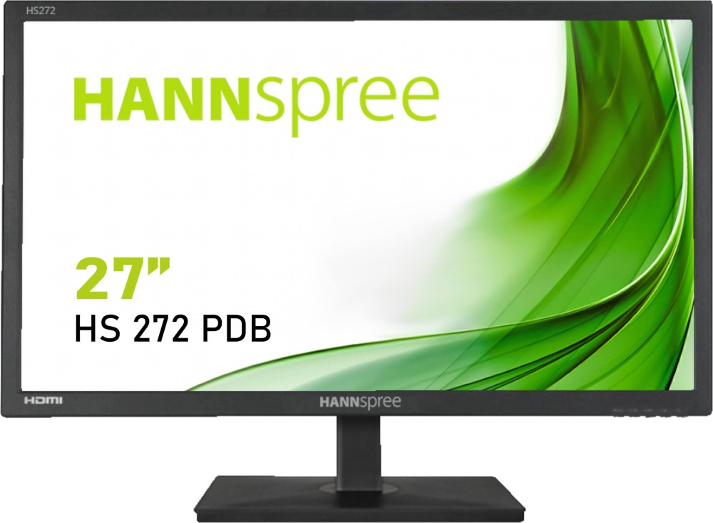  Hannspree HS272PDB - 27", TFT, 60 Hz, 16:9, 1920 x 1080, 5 ms, DisplayPort, HDMI - 