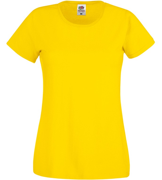   Fruit of the Loom - Yellow - 100% ,   Lady Fit Original - 