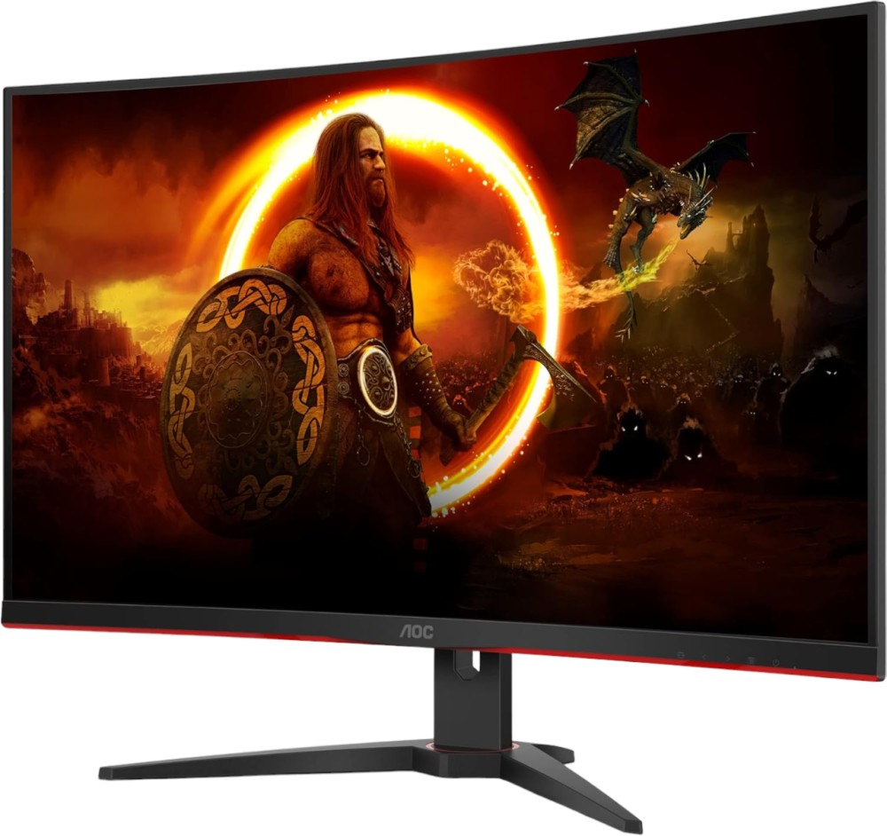  AOC C32G2ZE/BK - 31.5", VA, 240 Hz, 16:9, 1920 x 1080, 0.5 ms, DisplayPort, HDMI, AMD FreeSync Premium - 