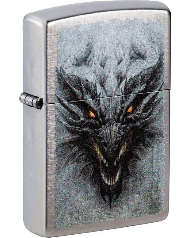   Zippo Dragon Design Linen Weave - 