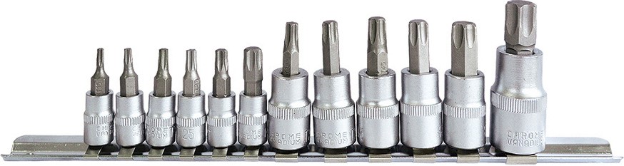  1/4", 3/8"  1/2"   Torx Premium CR-V - 12    T10 - T60 - 