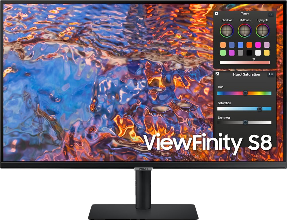  Samsung ViewFinity S8 32B800 - 32", IPS, 60 Hz, 16:9, 3840 x 2160, 5 ms, HDMI, DisplayPort, USB-C, DisplayHDR 400 - 