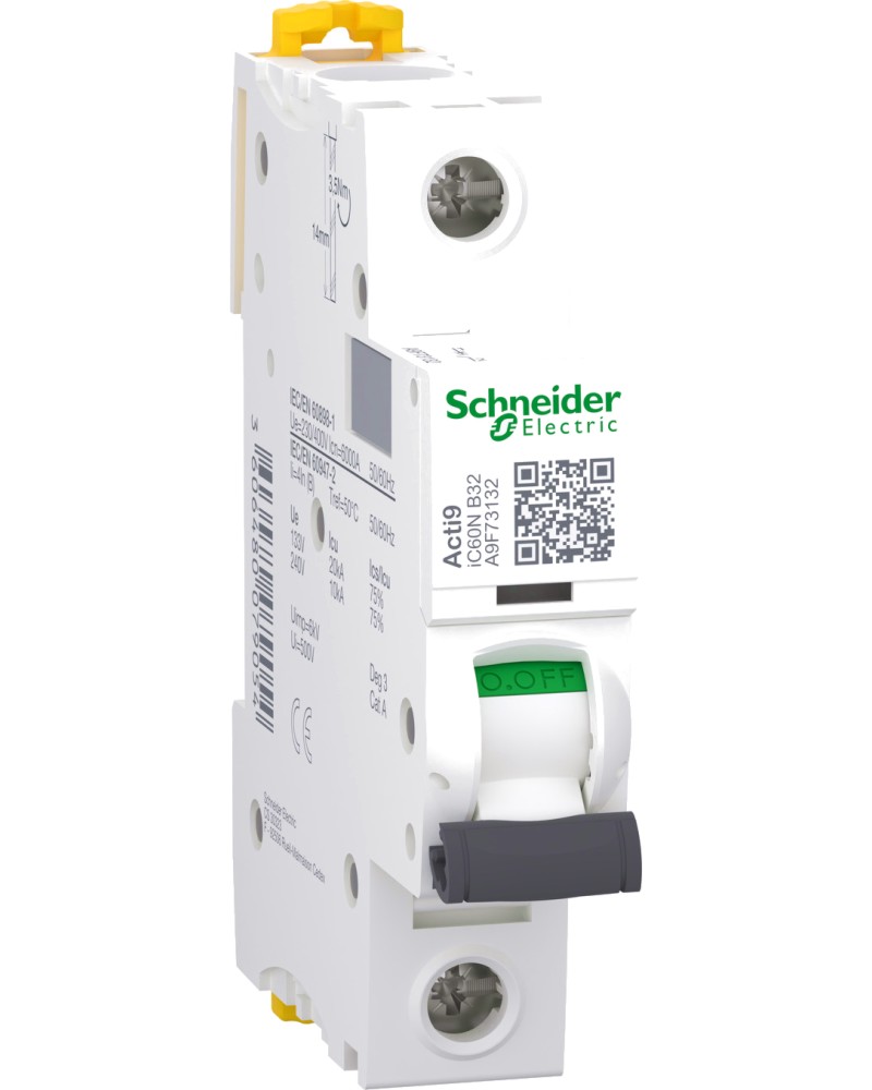     DIN  Schneider Electric 1P 32A 230V 6kA -  B   Acti9 - 