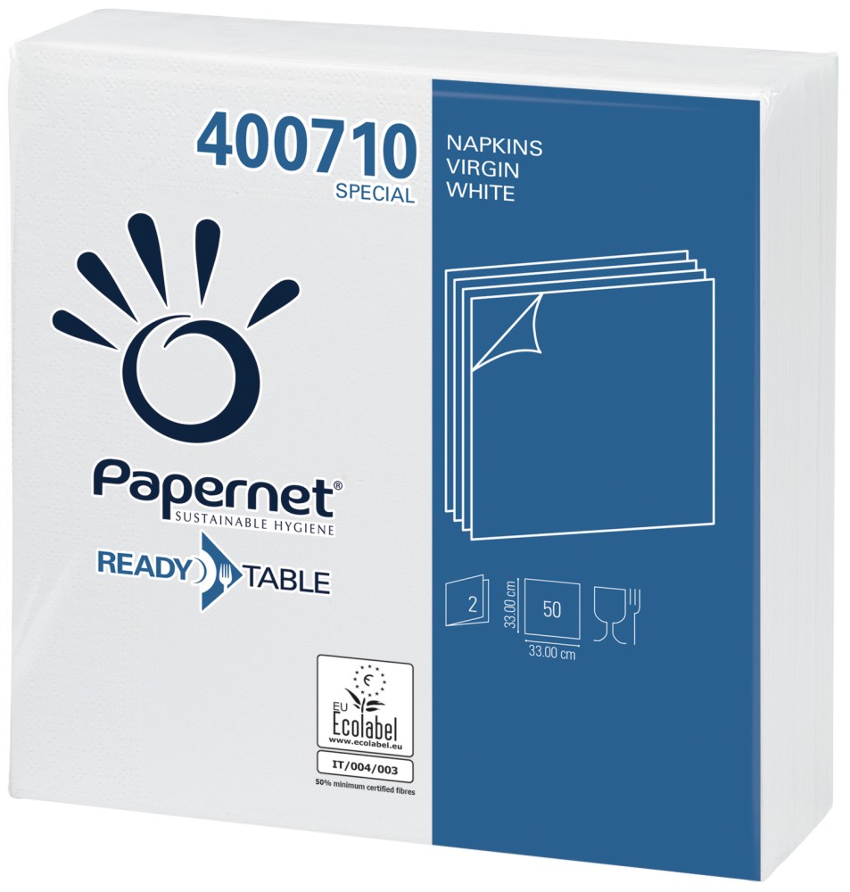    Papernet - 50 , 33 x 33 cm   Ready Table - 