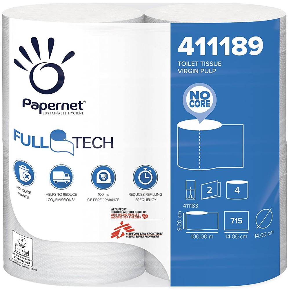      Papernet Full Tech - 4 , ∅ 14 x 9.2 cm,   -  