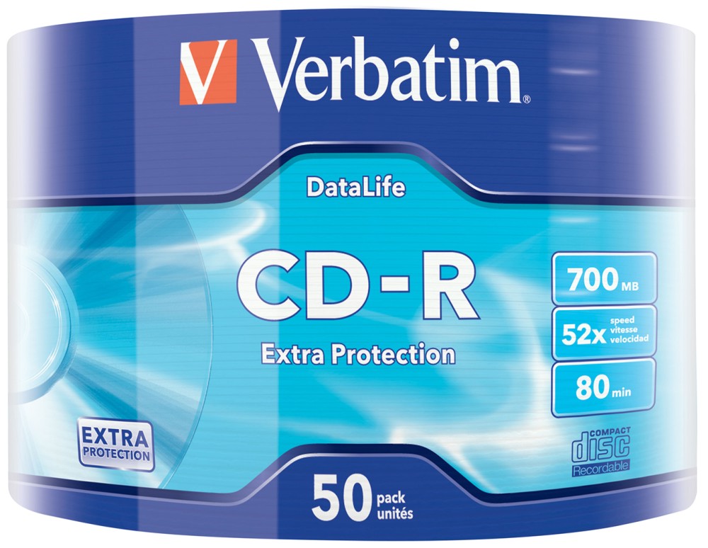 CD-R Verbatim 700 MB - 50       52x - 
