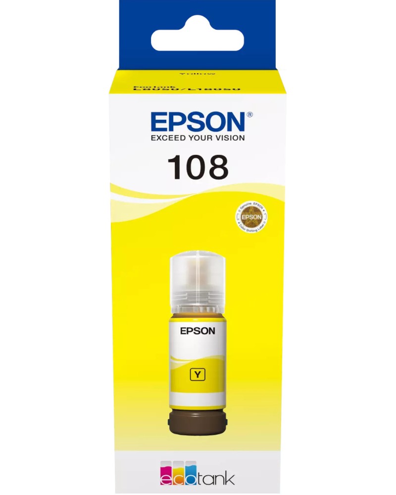    Epson 108 EcoTank Yellow - 7200  - 