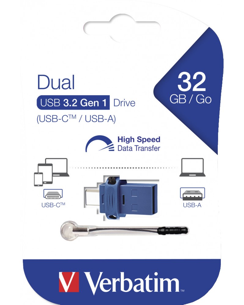 USB C / A 3.0   32 GB Verbatim Dual Drive -   Store 'n' Go - 