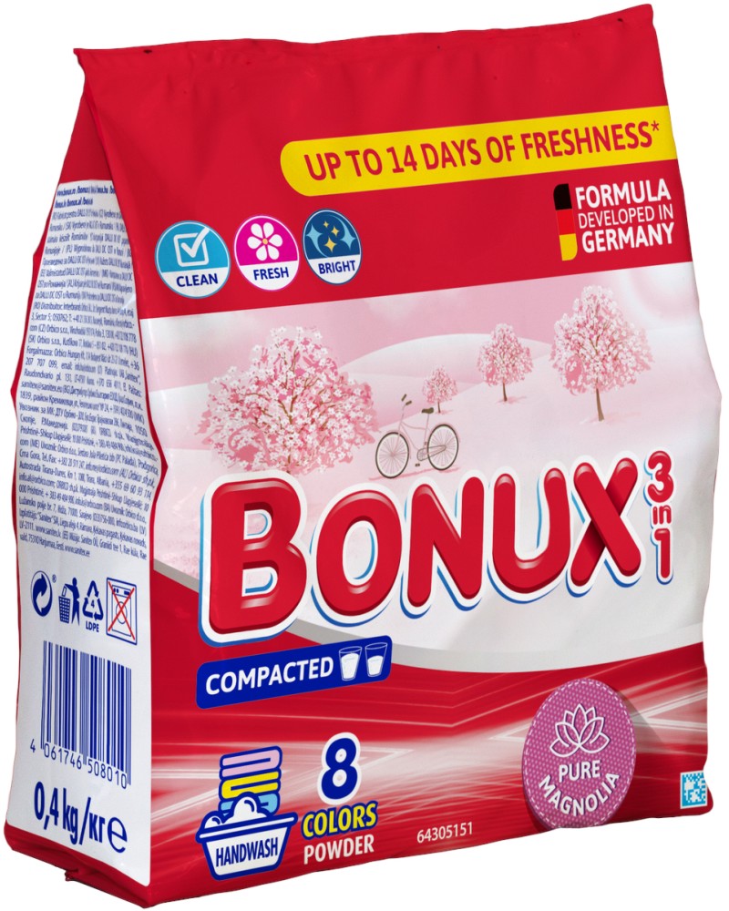        Bonux 3 in 1 - 400 g,     -  