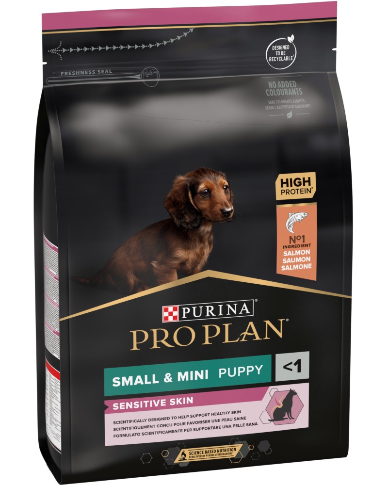        Purina Pro Plan Sensitive Skin Puppy - 3 kg,  ,   Small and Mini,  6   1 ,  10 kg - 