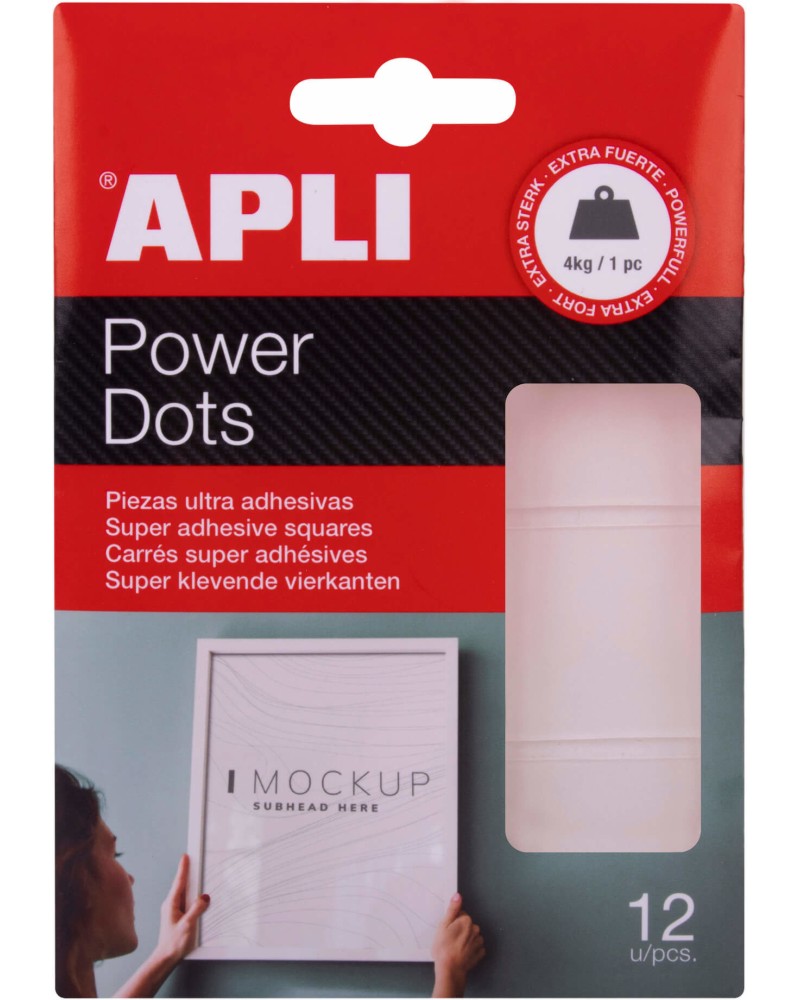    Apli Power Dots - 12    3 x 3.4 cm - 