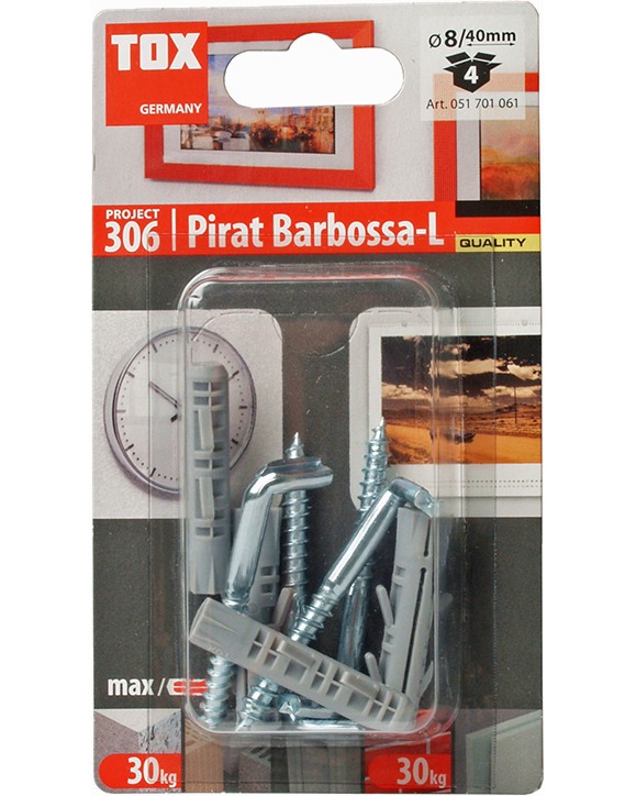      -  Tox Barbossa-L - 4    ∅ 8 x 40 mm - 