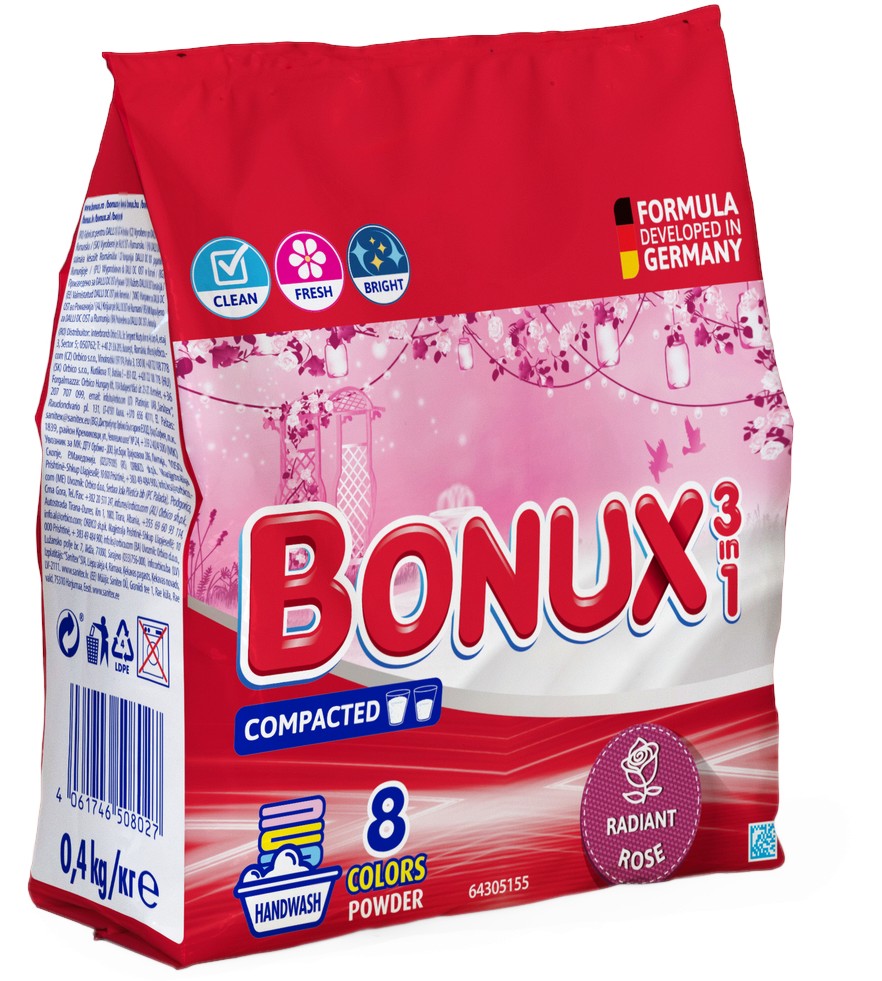        Bonux 3 in 1 - 400 g,     -  