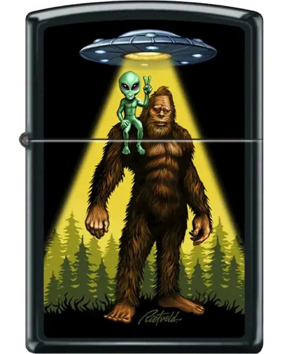   Zippo Rick Rietveld Bigfoot and Alien - 