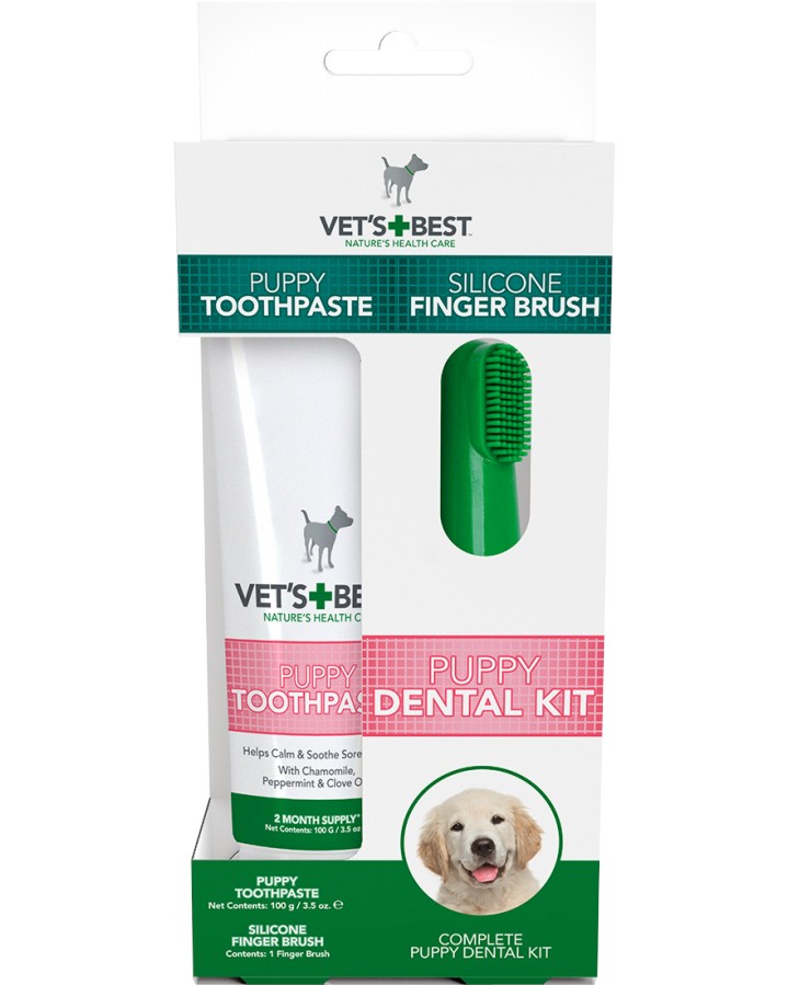      Vet's Best Puppy Dental Kit - 100 g,    ,  12   3  -   