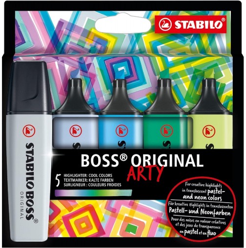   Stabilo Boss Original Cool Colors - 5  10    Arty - 