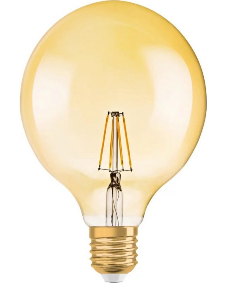 LED  Osram LED CL GLOBE125 FIL GOLD 36 825 E27 4.5 W 2400K - 410 lm   Vintage 1906 - 