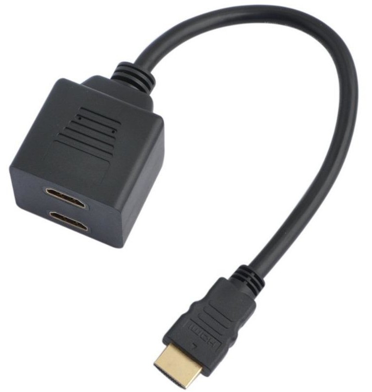  HDMI male  2 x HDMI female Estillo - 10 cm - 