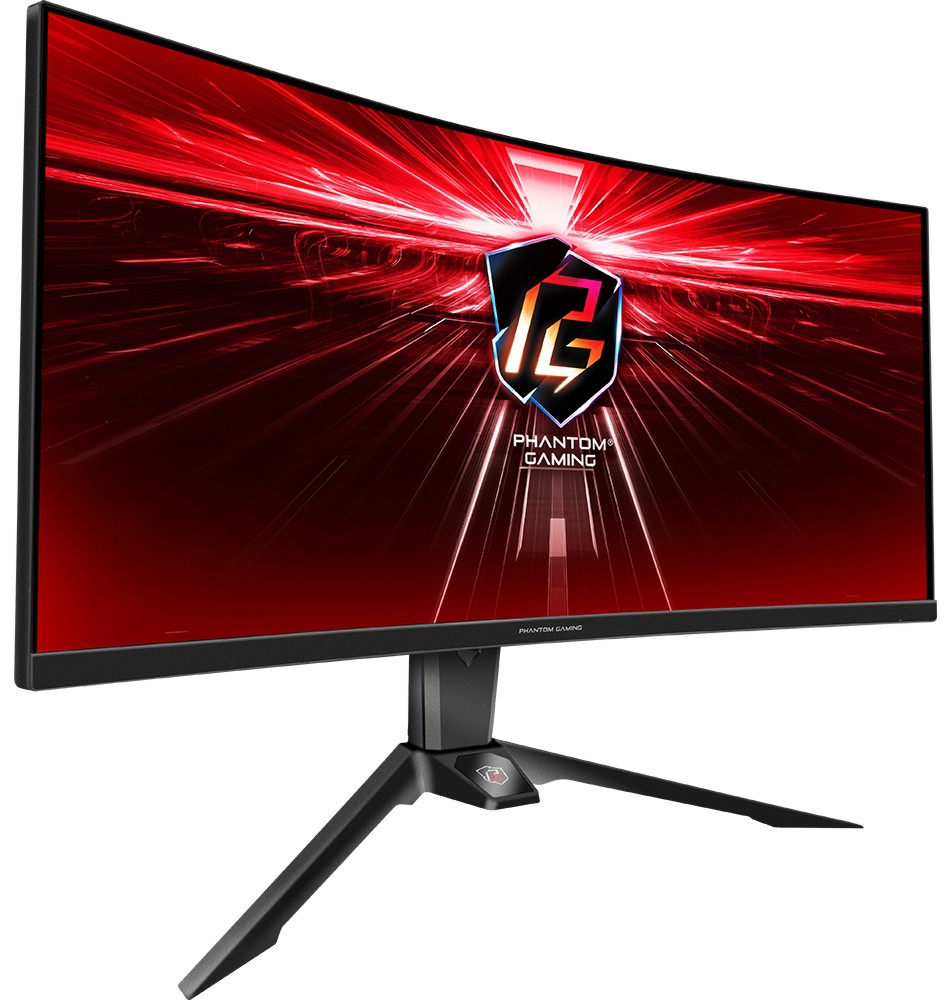  ASRock PG34WQ15R2B - 34", VA, 165 Hz, 16:9, 3440 x 1440, HDMI, 1 ms, DisplayPort, DisplayHDR 400, AMD FreeSync Premium - 