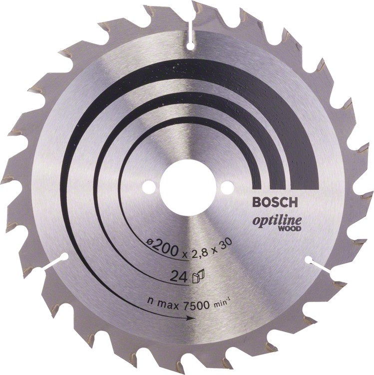     Bosch - ∅ 200 / 30 / 1.8 mm  24    Optiline Wood - 