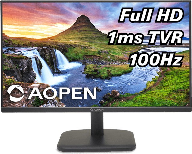  Acer AOPEN 27CL1Ebmix - 27", IPS, 100 Hz, 16:9, 1920 x 1080, 1 ms, HDMI, VGA, FreeSync - 