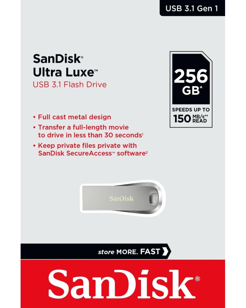 USB 3.1   256 GB SanDisk Ultra Luxe - 