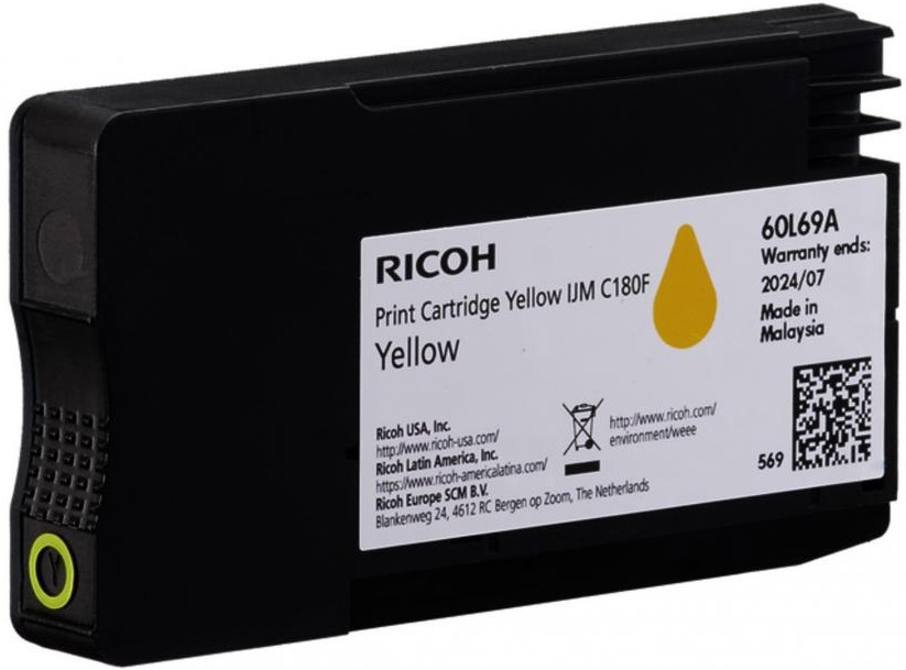      RICOH 60L69A Yellow - 1600  - 