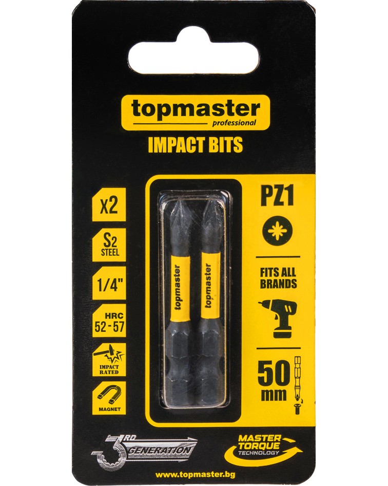    PZ Topmaster - 2      PZ1 - PZ3   50 mm - 