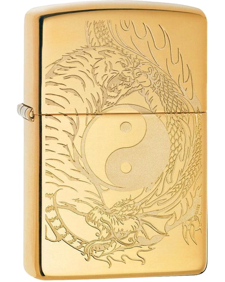   Zippo Tiger and Dragon Design - 