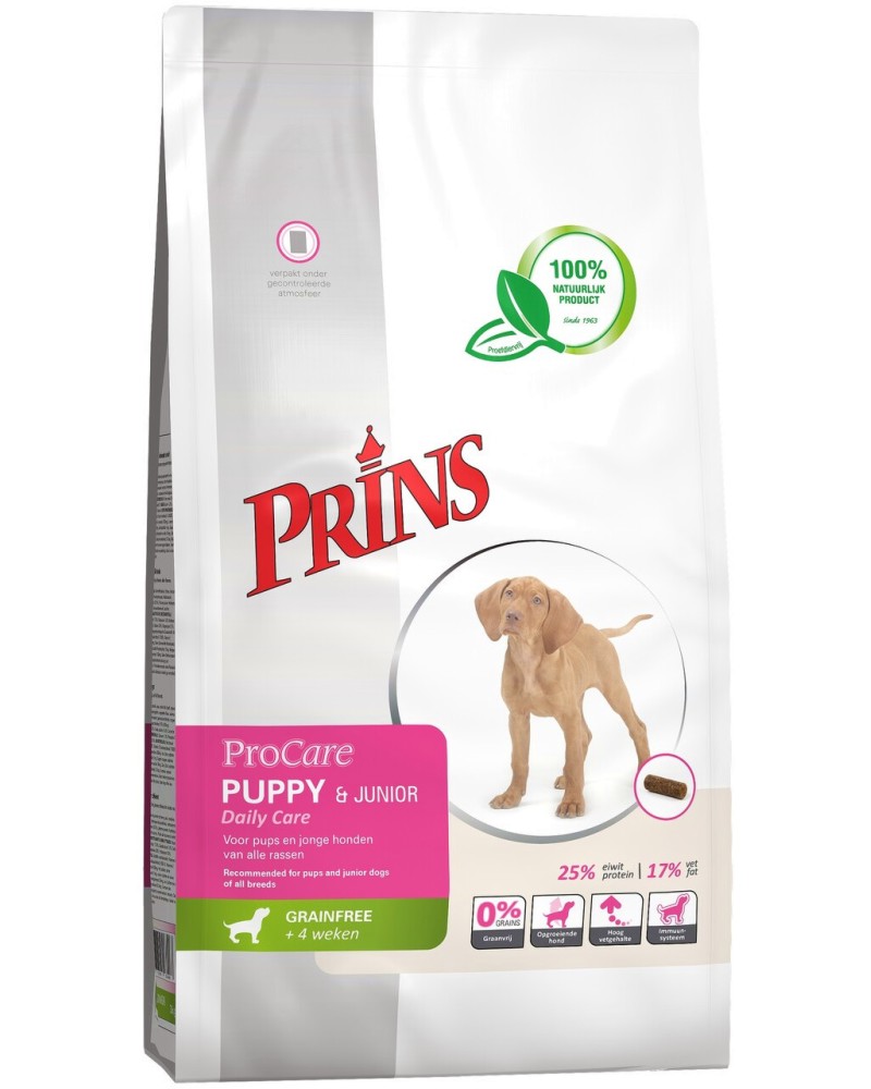      Prins Puppy and Junior Daily Care - 3 ÷ 20 kg,   ProCare Grain Free,  4   12  - 