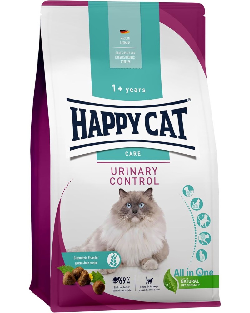        Happy Cat Urinary Control - 0.3 ÷ 10 kg,   Sensitive,    - 