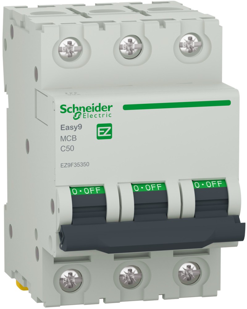     DIN  Schneider Electric 3P 50A 400V 6kA -  C   Easy9 - 