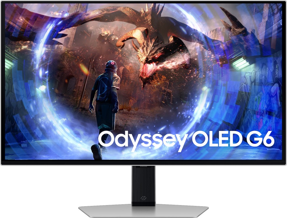  Samsung Odyssey G6 27DG602 - 27", OLED, 360 Hz, 16:9, 2560 x 1440, 0.03 ms, HDMI, DisplayPort, HDR10+, AMD FreeSync Premium Pro - 