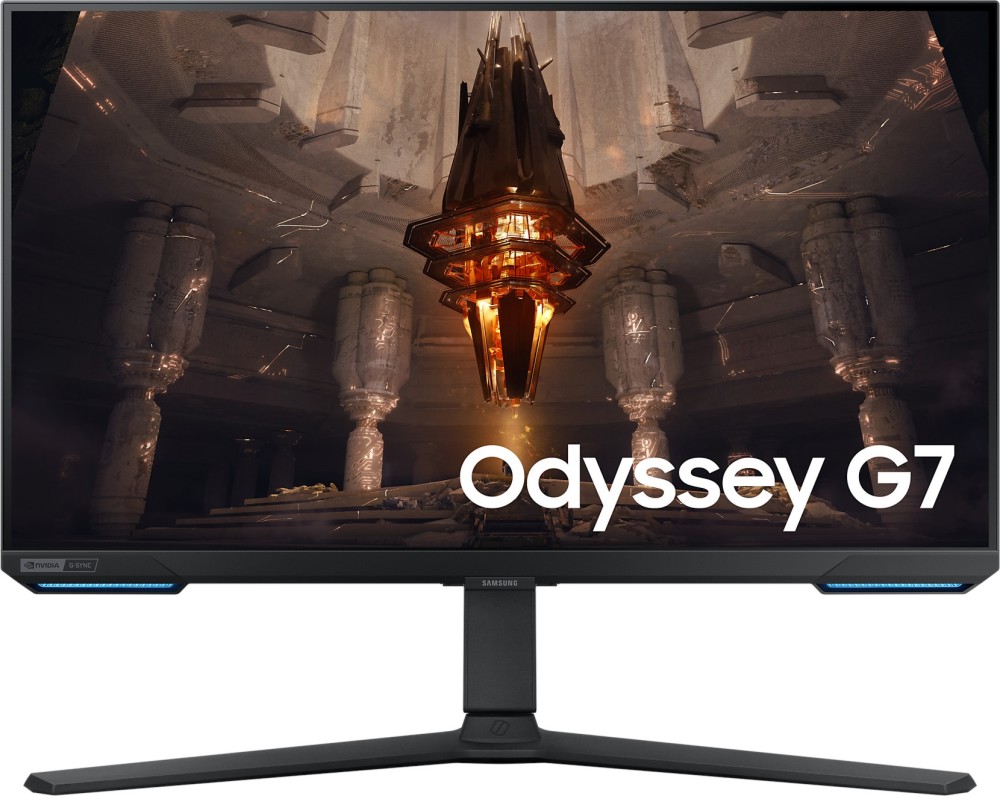  Samsung Odyssey G7 28BG700 - 28", IPS, 144 Hz, 16:9, 3840 x 2160, 1 ms, 2 x HDMI, DisplayPort, AMD FreeSync Premium Pro,   - 