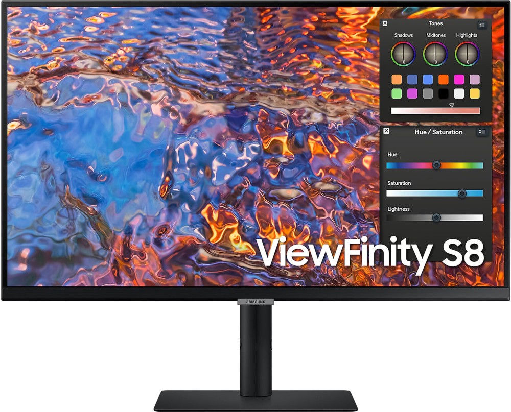  Samsung ViewFinity S8 27B800 - 27", IPS, 60 Hz, 16:9, 3840 x 2160, 5 ms, HDMI, DisplayPort, USB-C, DisplayHDR 400 - 