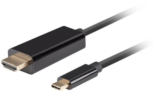  HDMI 2.0 male  USB-C 3.2 male Lanberg - 1.8  3 m - 