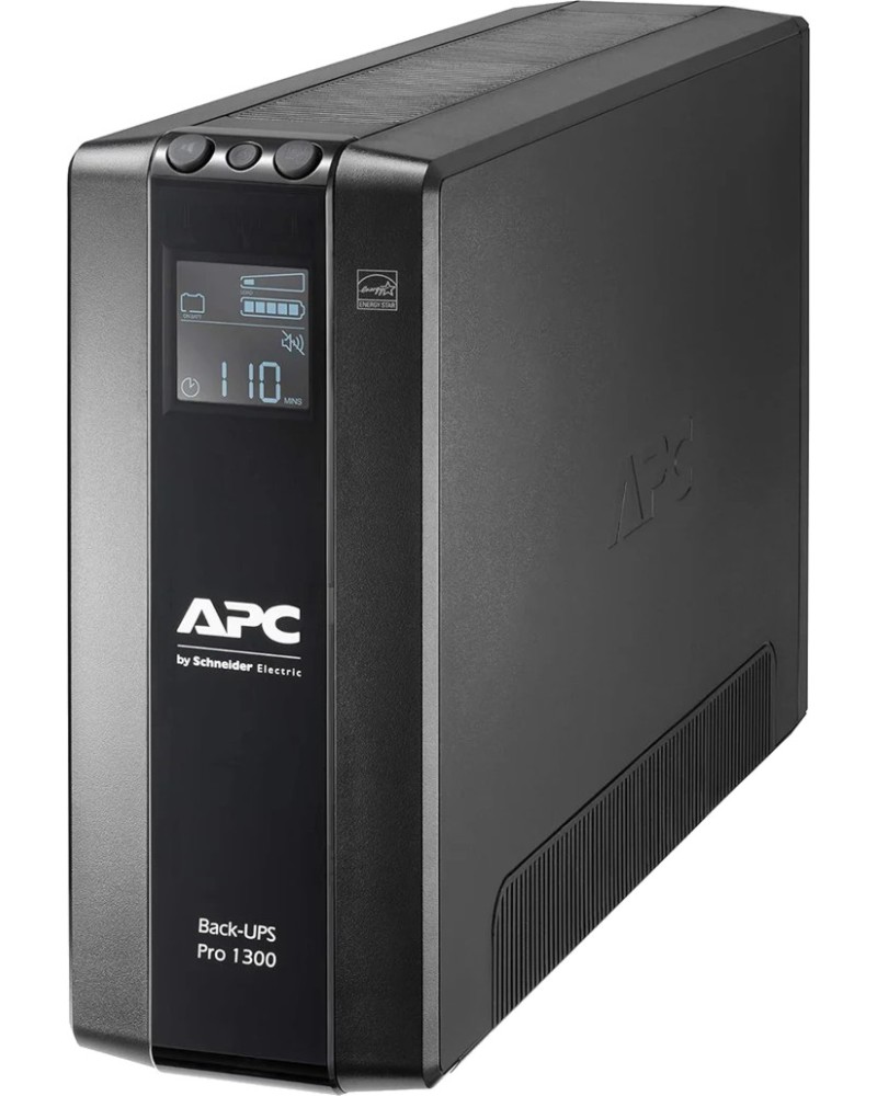    APC Back-UPS Pro BR 1300 - 1300 VA, 780 W, 2 x 12 V / 9 Ah, 8 x IEC C13 , AVR, LCD , Line Interactive - 