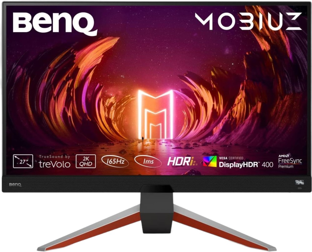  BENQ MOBIUZ EX2710Q - 27", IPS, 16:9, 165 Hz, 2560 x 1440, 2 ms, HDMI, DisplayPort, VGA, DisplayHDR 400, AMD FreeSync Premium - 