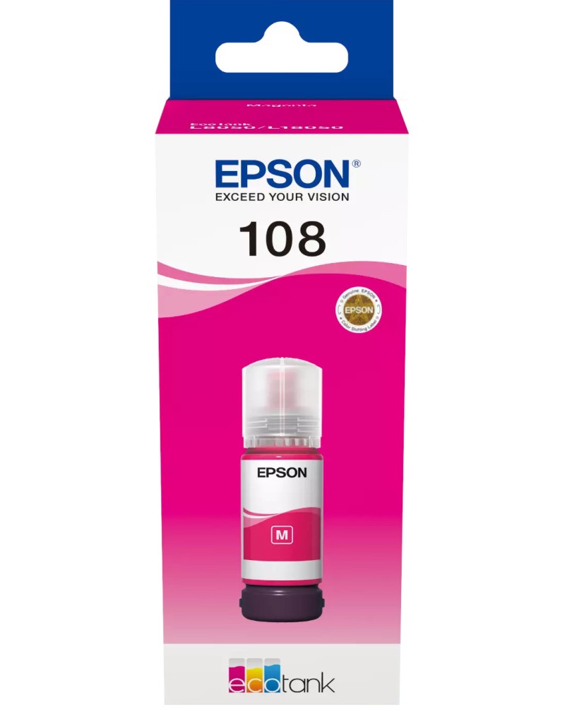    Epson 108 EcoTank Magenta - 7200  - 