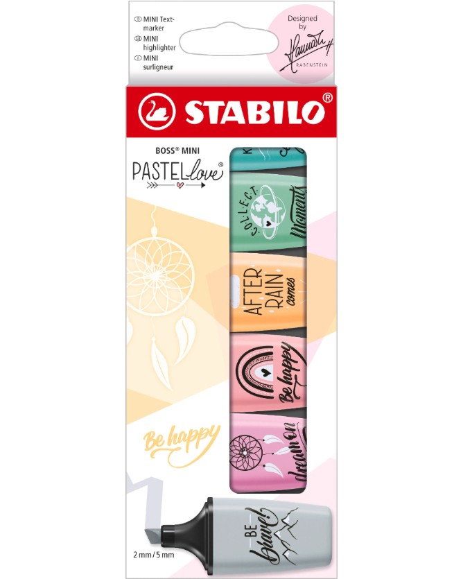   Stabilo Boss Mini 2.0 - 6    Pastellove - 