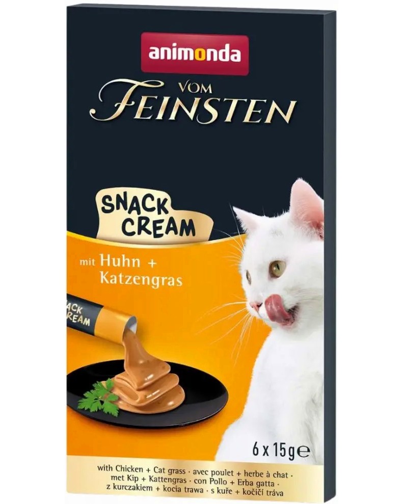    Animonda Vom Feinsten Snack Cream - 6 x 15 g,      - 