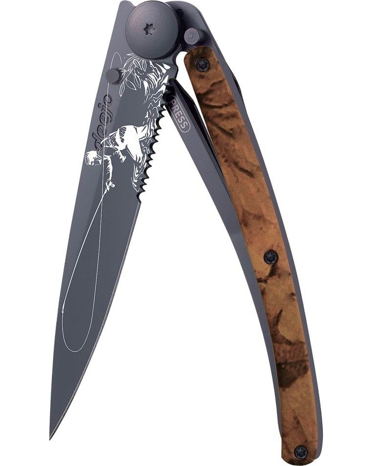   Deejo Serrated Fly Fishing -   Brown Camo - 