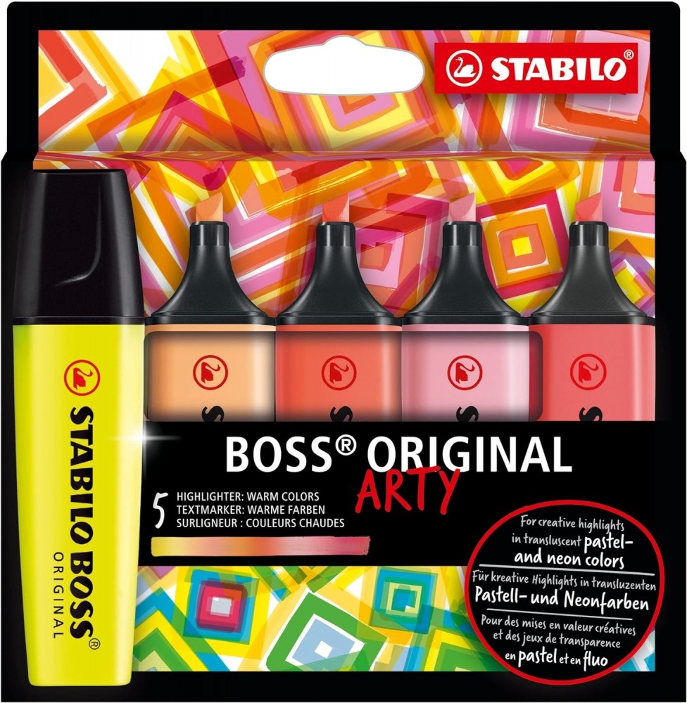   Stabilo Boss Original Warm Colors - 5  10    Arty - 